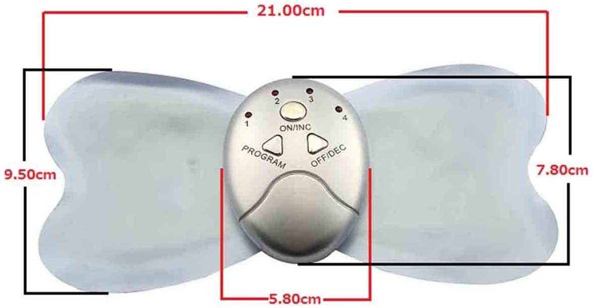 Super Big Butterfly Cordless Pulse Low Frequency Muscular Relaxation Massage Elitzia ETXFT1002